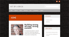 Desktop Screenshot of hitbyabrick.com